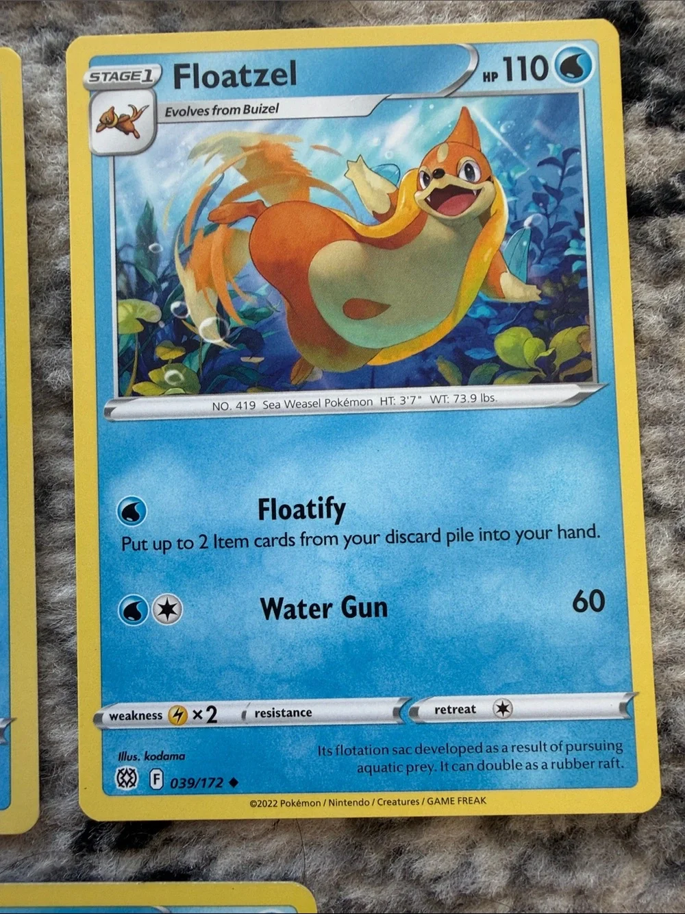 Buizel & Floatzel Evolution Lot | Scarlet & Violet + Brilliant Stars | ✨5/$25✨